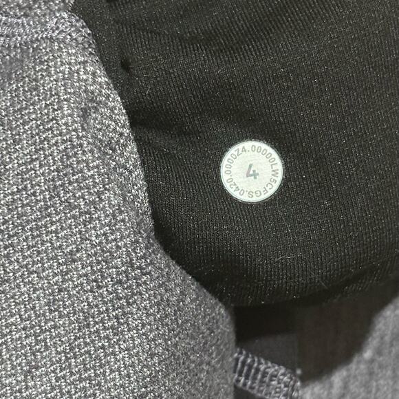 Lululemon Align Pant II 25" Women 4 Hi Rise Mini Herringbone Black White LW5CFGS - Picture 6 of 6